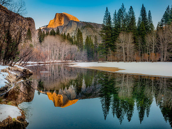 Clear Skies, Winter Dusk, Yosemite